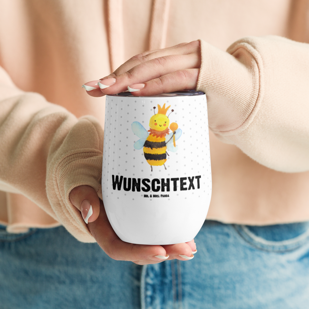 Personalisierter Weinbecher Biene König Personalisierter Weinbecher, Personalisierter Glühwein Becher, Heißgetränke, Personalisierter Trinkbecher, Personalisierter Weinkelch, Personalisiertes Weingläser, hochwertiger Weinbecher, Weinbecher Reisen, Weinbecher unterwegs, Personalisertes Sommerglas, mit Namen, Wunschtext, Personalisierung, selbst bedrucken, Personalisiertes Weinglas, Biene, Wespe, Hummel