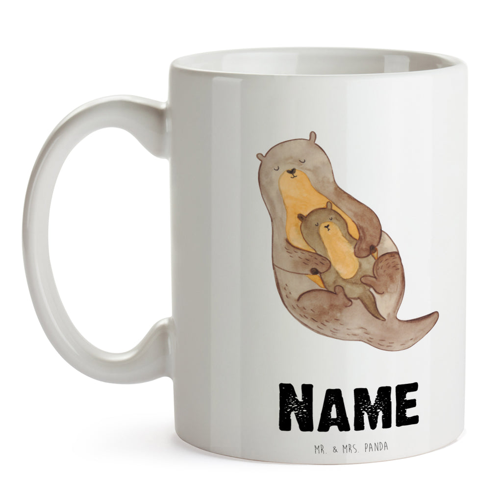 Personalisierte Tasse Otter mit Kind Personalisierte Tasse, Namenstasse, Wunschname, Personalisiert, Tasse, Namen, Drucken, Tasse mit Namen, Otter, Fischotter, Seeotter, Otter Seeotter See Otter