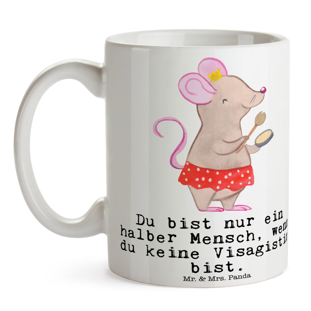 Tasse Visagistin mit Herz Tasse, Kaffeetasse, Teetasse, Becher, Kaffeebecher, Teebecher, Keramiktasse, Porzellantasse, Büro Tasse, Geschenk Tasse, Tasse Sprüche, Tasse Motive, Kaffeetassen, Tasse bedrucken, Designer Tasse, Cappuccino Tassen, Schöne Teetassen, Beruf, Ausbildung, Jubiläum, Abschied, Rente, Kollege, Kollegin, Geschenk, Schenken, Arbeitskollege, Mitarbeiter, Firma, Danke, Dankeschön, Kosmetikerin, Make Up Artist, Maskenbildnerin, Visagistin, Beauty Salon, Kosmetikstudio, Eröffnung