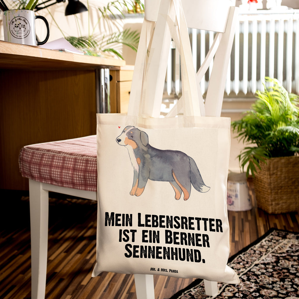 Tragetasche Berner Sennenhund Lebensretter Beuteltasche, Beutel, Einkaufstasche, Jutebeutel, Stoffbeutel, Tasche, Shopper, Umhängetasche, Strandtasche, Schultertasche, Stofftasche, Tragetasche, Badetasche, Jutetasche, Einkaufstüte, Laptoptasche, Hund, Hunderasse, Rassehund, Hundebesitzer, Geschenk, Tierfreund, Schenken, Welpe, Dürrbächler, Berner Sennenhund