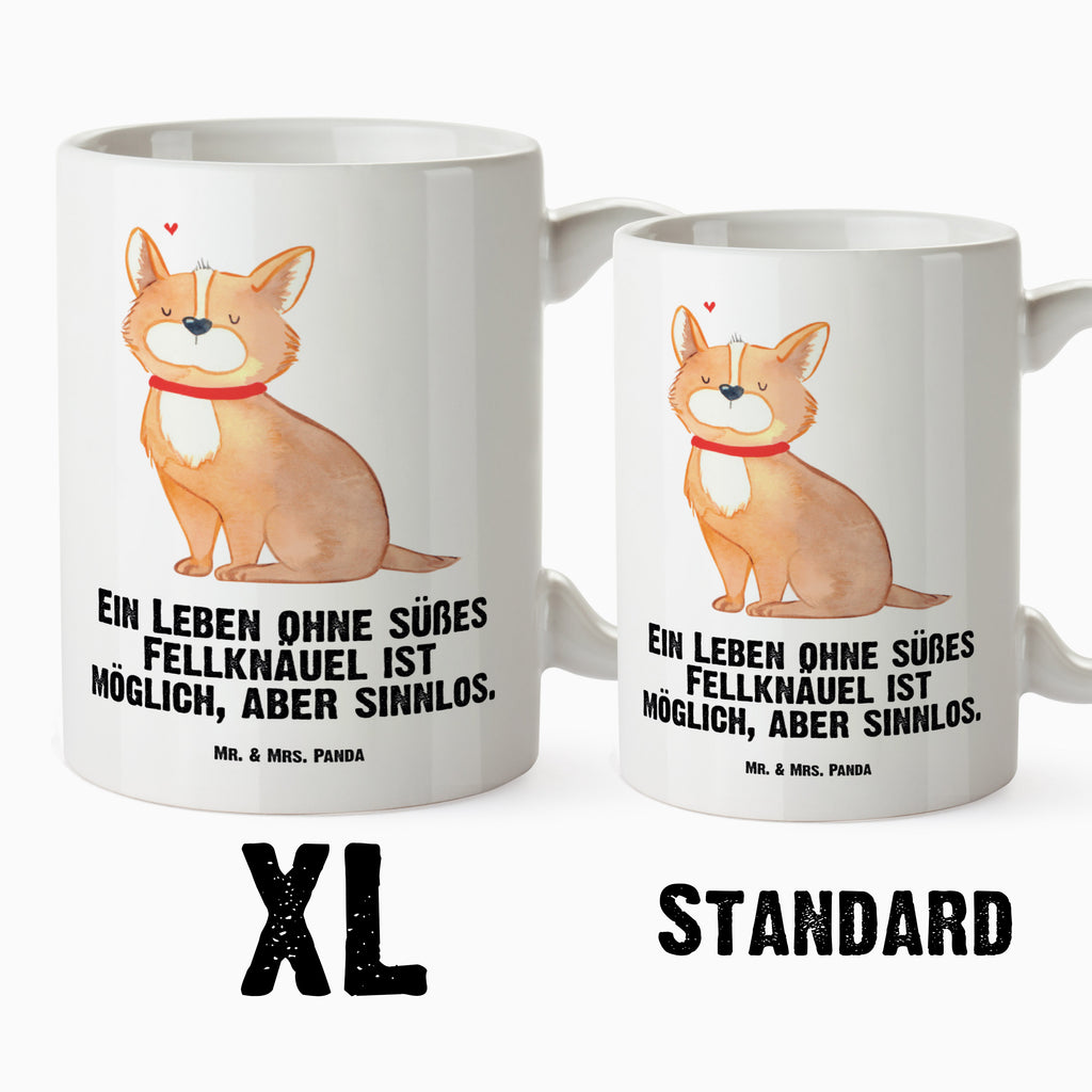 XL Tasse Hundeglück XL Tasse, Große Tasse, Grosse Kaffeetasse, XL Becher, XL Teetasse, spülmaschinenfest, Jumbo Tasse, Groß, Hund, Hundemotiv, Haustier, Hunderasse, Tierliebhaber, Hundebesitzer, Sprüche, Corgie, Hundeliebe, Spruch, Hundemama, Liebe