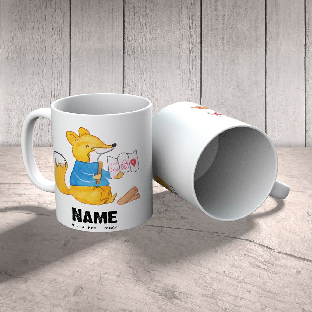 Personalisierte Tasse Architekt mit Herz Personalisierte Tasse, Namenstasse, Wunschname, Personalisiert, Tasse, Namen, Drucken, Tasse mit Namen, Beruf, Ausbildung, Jubiläum, Abschied, Rente, Kollege, Kollegin, Geschenk, Schenken, Arbeitskollege, Mitarbeiter, Firma, Danke, Dankeschön, Architekt, Innenarchitekt, Architekturbüro, Bauarbeiter