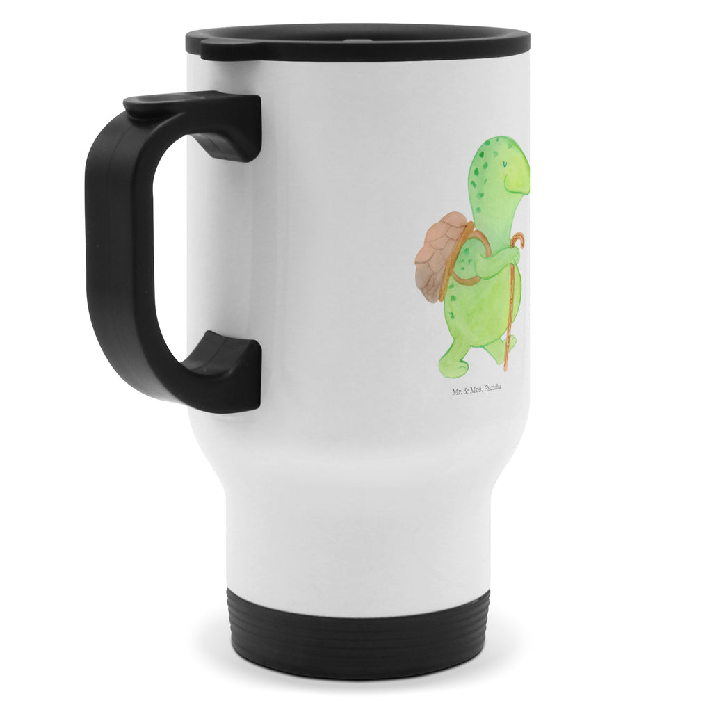 Thermobecher Schildkröte Wanderer Thermobecher, To Go Becher, Thermotasse, Kaffeebecher, Isolierbecher, Thermobecher To Go, Warmhaltetasse, Edelstahlbecher, Reisebecher, Tasse mit Deckel, Thermobecher für 400 ml, Kaffeetasse zum Mitnehmen, Tasse zum Mitnehmen, Spülmaschinenfest, Schildkröte, Schildkröten, Motivation, Motivationsspruch, Motivationssprüche, Neuanfang