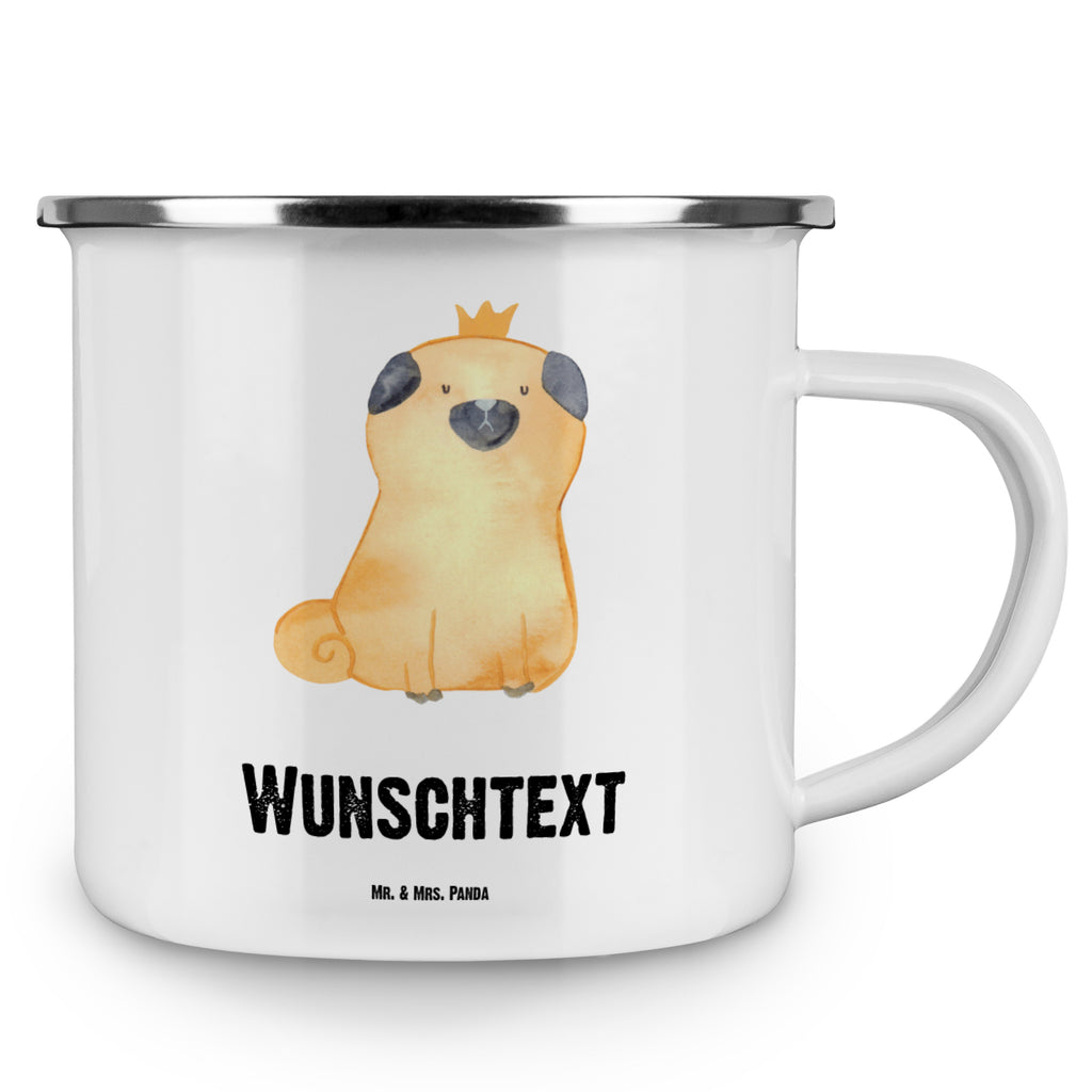 Personalisierte Emaille Tasse Mops Krone Emaille Tasse personalisiert, Emaille Tasse mit Namen, Campingtasse personalisiert, Namenstasse, Campingtasse bedrucken, Campinggeschirr personalsisert, tasse mit namen, personalisierte tassen, personalisierte tasse, tasse selbst gestalten, tasse bedrucken, tassen bedrucken, Hund, Hundemotiv, Haustier, Hunderasse, Tierliebhaber, Hundebesitzer, Sprüche, Mops, allergisch, kinderlos, Hausregel, Hundebesitzer. Spruch, lustig