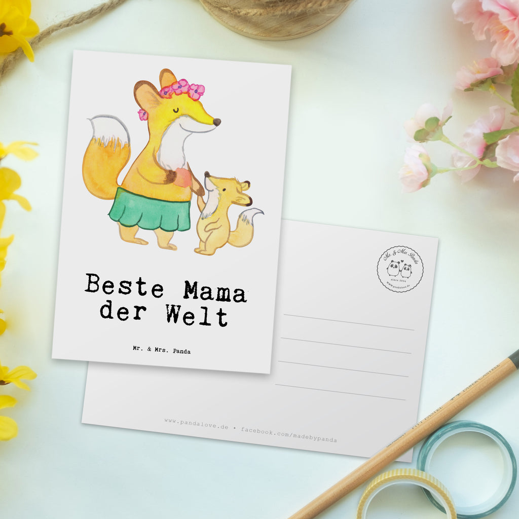 Postkarte Fuchs Beste Mama der Welt Postkarte, Karte, Geschenkkarte, Grußkarte, Einladung, Ansichtskarte, Geburtstagskarte, Einladungskarte, Dankeskarte, Ansichtskarten, Einladung Geburtstag, Einladungskarten Geburtstag, für, Dankeschön, Geschenk, Schenken, Geburtstag, Geburtstagsgeschenk, Geschenkidee, Danke, Bedanken, Mitbringsel, Freude machen, Geschenktipp, Mama, Mami, Mutter, Muttertag, Mutti, Ma, Tochter, Sohn, Beste Mama, Beste, Supermama