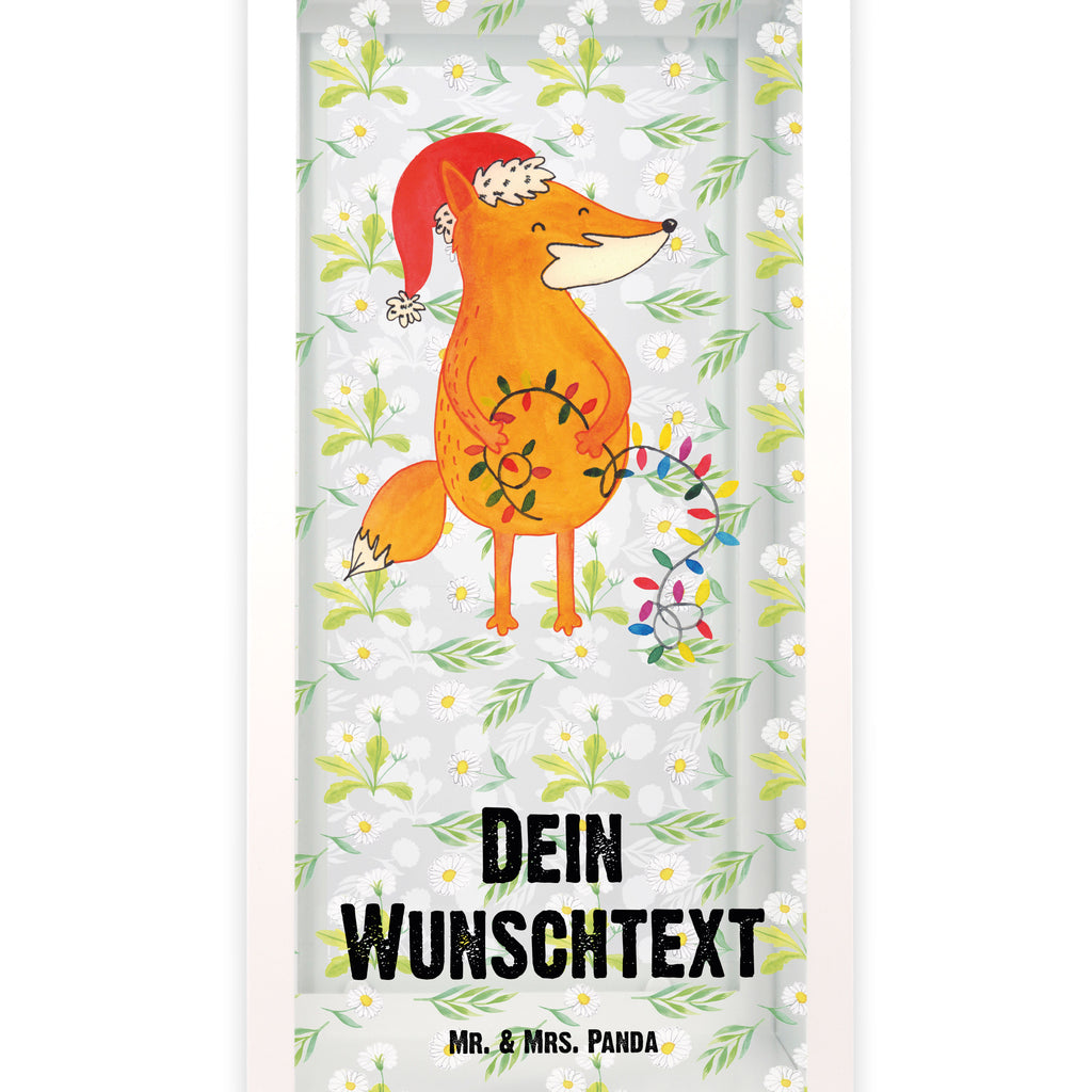 Personalisierte Deko Laterne Fuchs Weihnachten Gartenlampe, Gartenleuchte, Gartendekoration, Gartenlicht, Laterne kleine Laternen, XXL Laternen, Laterne groß, Winter, Weihnachten, Weihnachtsdeko, Nikolaus, Advent, Heiligabend, Wintermotiv, Fuchs, Füchse, Spruch schön, Geschenk Weihnachten, Weihnachtsmann, Weihnachtszeit