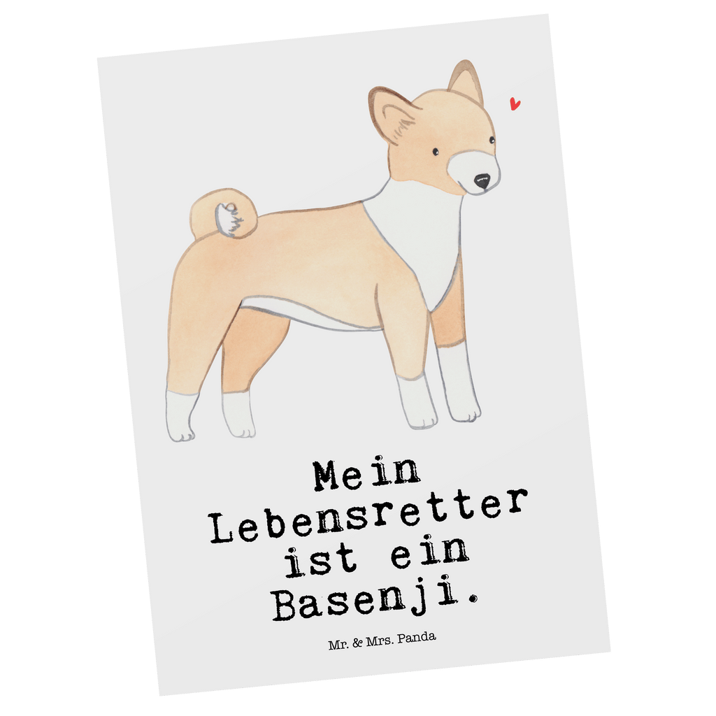 Postkarte Basenji Lebensretter Postkarte, Karte, Geschenkkarte, Grußkarte, Einladung, Ansichtskarte, Geburtstagskarte, Einladungskarte, Dankeskarte, Ansichtskarten, Einladung Geburtstag, Einladungskarten Geburtstag, Hund, Hunderasse, Rassehund, Hundebesitzer, Geschenk, Tierfreund, Schenken, Welpe, Kongo-Terrier, Basenji