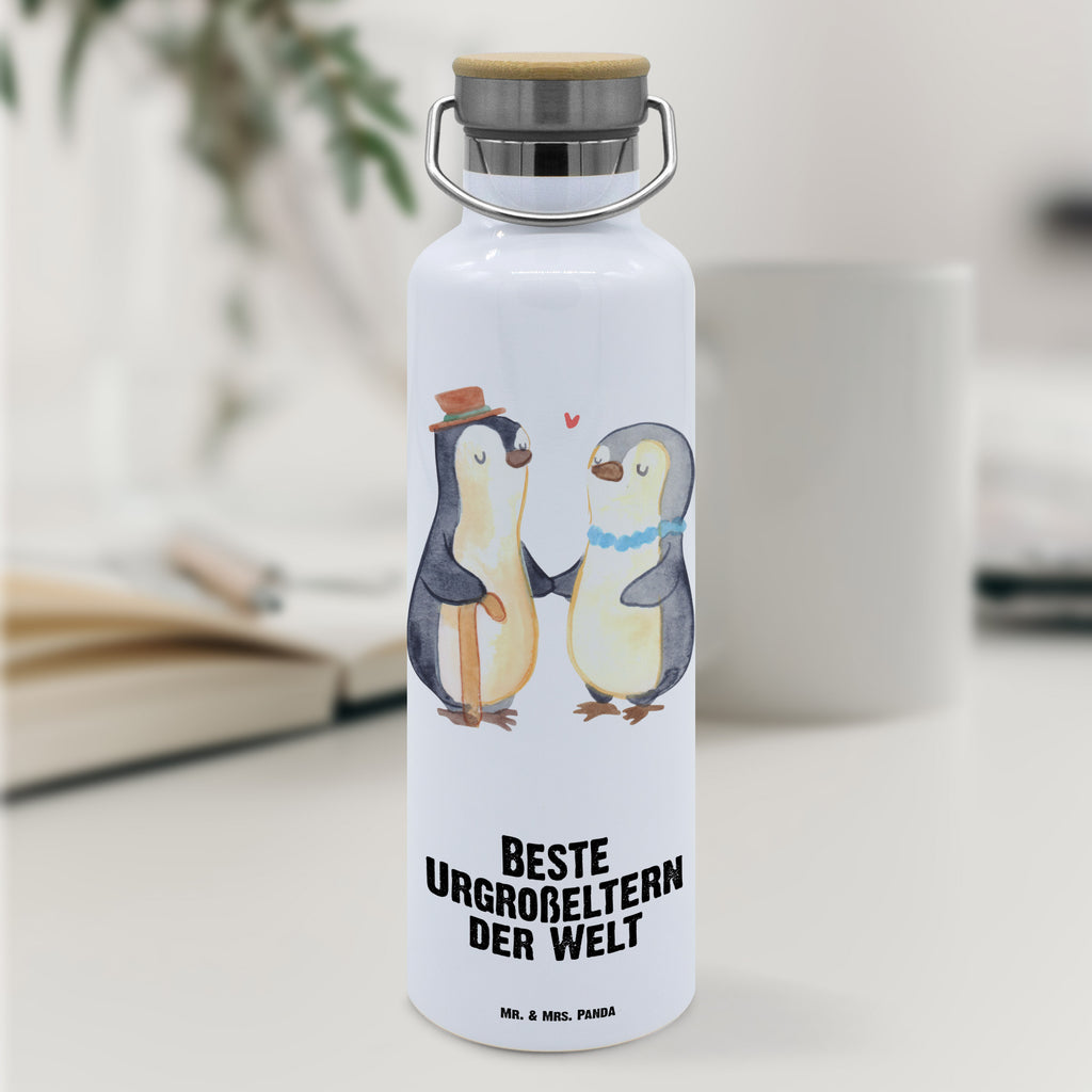 Trinkflasche Pinguin Beste Urgroßeltern der Welt Thermosflasche, Isolierflasche, Edelstahl, Trinkflasche, isoliert, Wamrhaltefunktion, Sportflasche, Flasche zum Sport, Sportlerflasche, für, Dankeschön, Geschenk, Schenken, Geburtstag, Geburtstagsgeschenk, Geschenkidee, Danke, Bedanken, Mitbringsel, Freude machen, Geschenktipp, Urgroßeltern, Urgrosseltern, Uhrgroßeltern, Uhroma, Uhropa, Uropa, Ur, Uroma, Großeltern, Großmutter, Großvater, Opa, Omi, Oma, Opi. Großpapa, Großmama, Enkel, Enkelin, Enkelkind, Kleinigkeit, Omma, Ommi, Oppa, Oppi, Bester