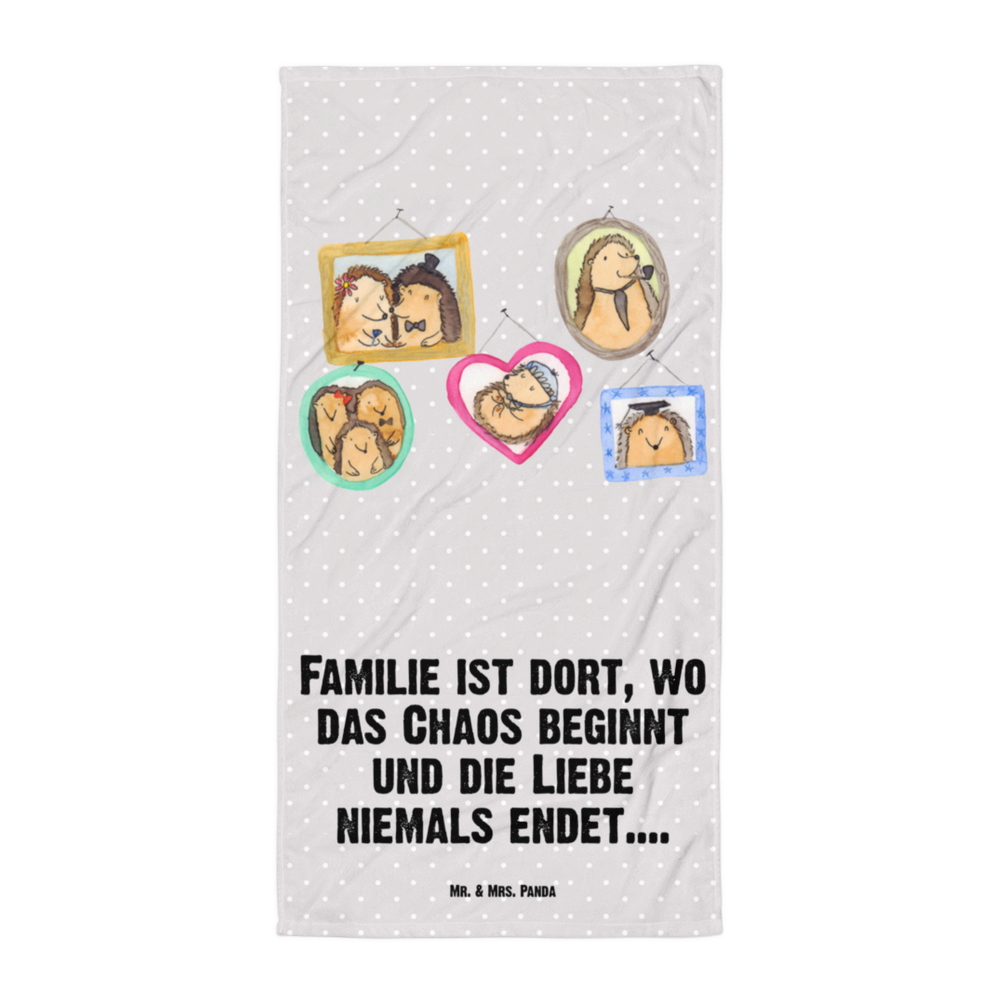 XL Badehandtuch Igel Familie Handtuch, Badetuch, Duschtuch, Strandtuch, Saunatuch, Familie, Vatertag, Muttertag, Bruder, Schwester, Mama, Papa, Oma, Opa, Liebe, Igel, Bilder, Zusammenhalt, Glück