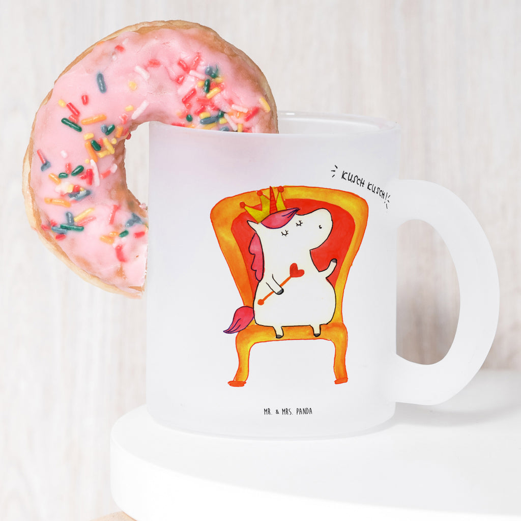 Teetasse Einhorn König Teetasse, Teeglas, Teebecher, Tasse mit Henkel, Tasse, Glas Teetasse, Teetasse aus Glas, Einhorn, Einhörner, Einhorn Deko, Pegasus, Unicorn, König, Präsident, Bundeskanzler, Herrscher, Kaiser, Prinzessin, Krone