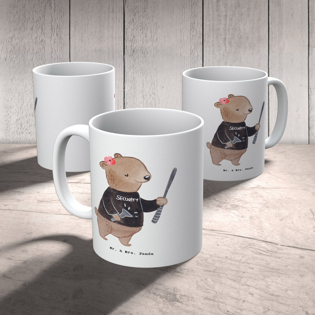 Tasse Security Mitarbeiterin mit Herz Tasse, Kaffeetasse, Teetasse, Becher, Kaffeebecher, Teebecher, Keramiktasse, Porzellantasse, Büro Tasse, Geschenk Tasse, Tasse Sprüche, Tasse Motive, Kaffeetassen, Tasse bedrucken, Designer Tasse, Cappuccino Tassen, Schöne Teetassen, Beruf, Ausbildung, Jubiläum, Abschied, Rente, Kollege, Kollegin, Geschenk, Schenken, Arbeitskollege, Mitarbeiter, Firma, Danke, Dankeschön