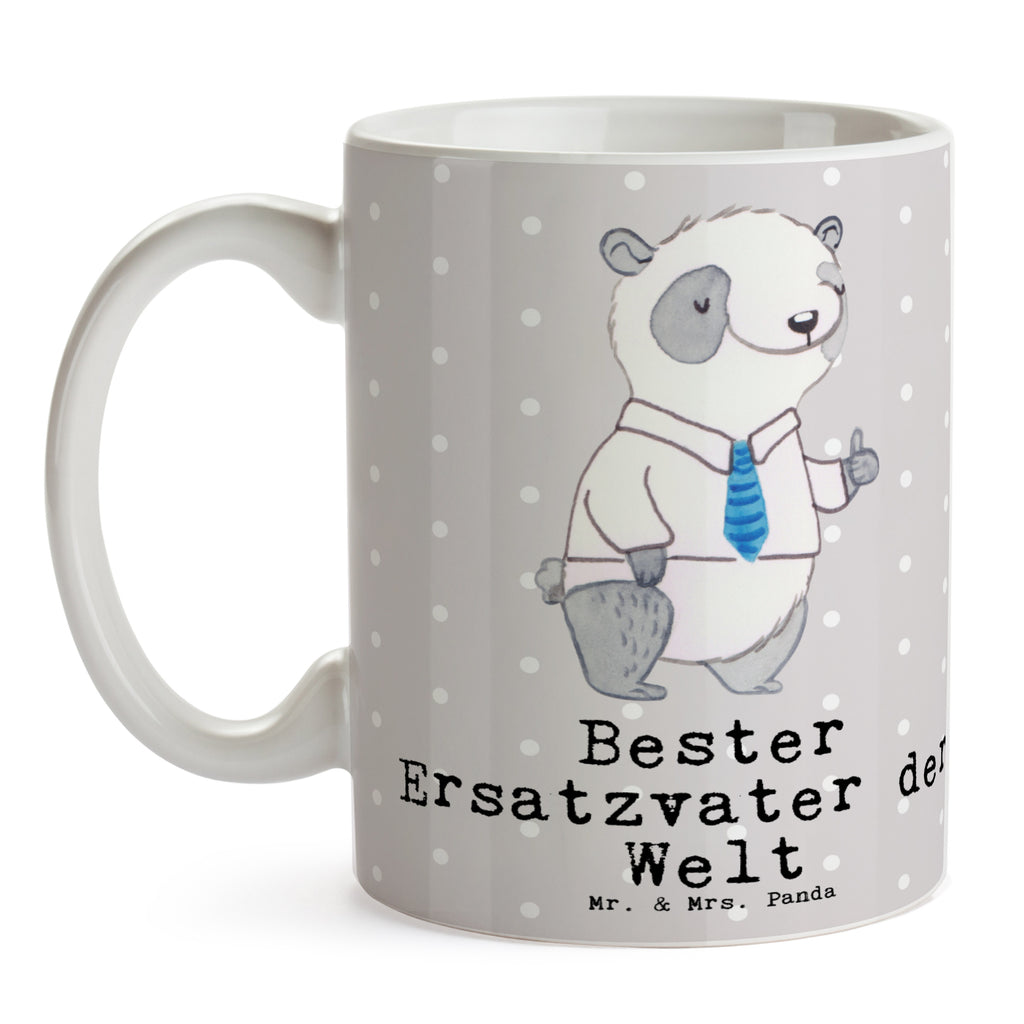 Tasse Panda Bester Ersatzvater der Welt Tasse, Kaffeetasse, Teetasse, Becher, Kaffeebecher, Teebecher, Keramiktasse, Porzellantasse, Büro Tasse, Geschenk Tasse, Tasse Sprüche, Tasse Motive, Kaffeetassen, Tasse bedrucken, Designer Tasse, Cappuccino Tassen, Schöne Teetassen, für, Dankeschön, Geschenk, Schenken, Geburtstag, Geburtstagsgeschenk, Geschenkidee, Danke, Bedanken, Mitbringsel, Freude machen, Geschenktipp, Bester, Ersatzvater, Ersatz, zweiter, Vater, Papa, Dad, Daddy, Paps, Papi, Vati, Eltern, Geschenk Vater, Mann, Familie, Kleinigkeit