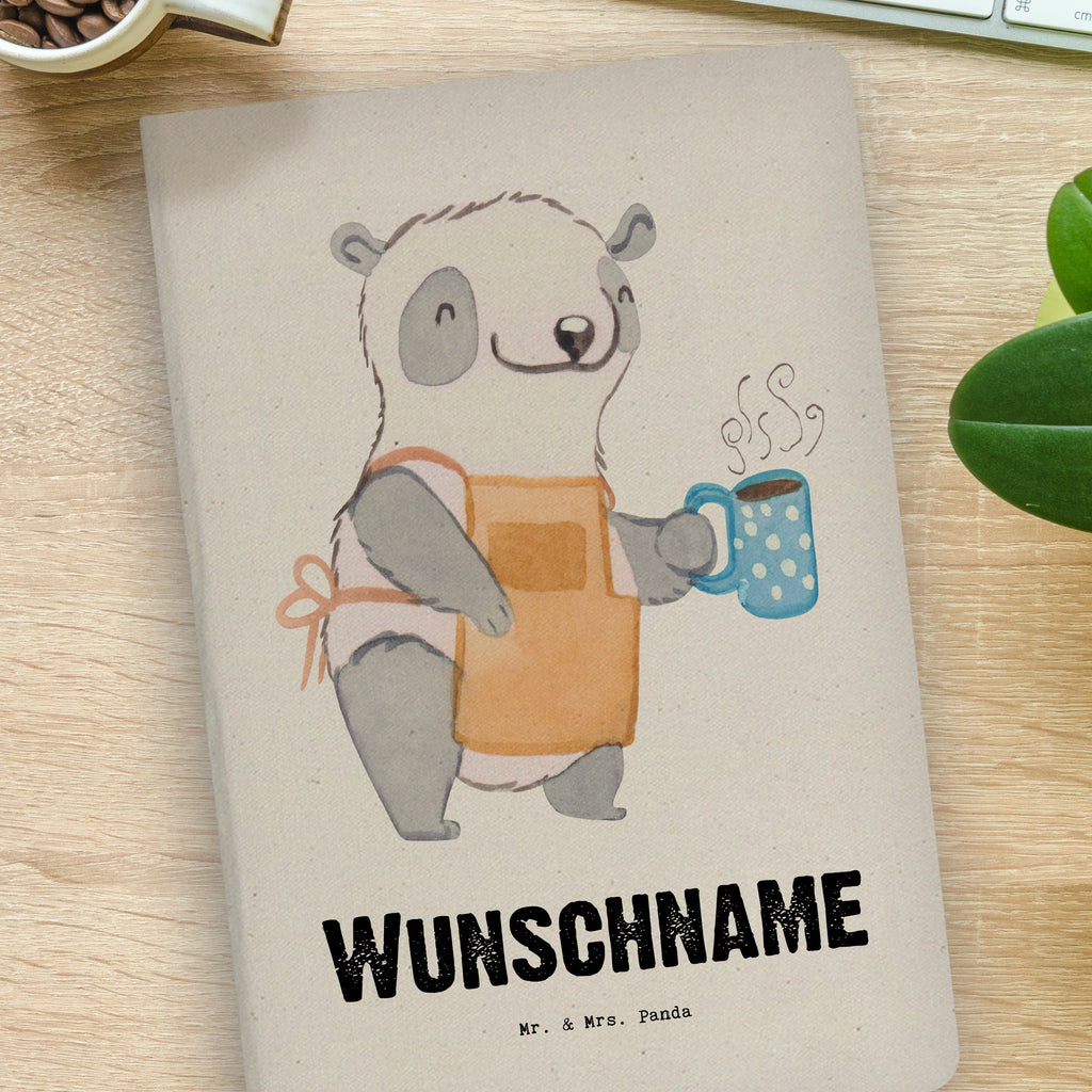 DIN A4 Personalisiertes Notizbuch Barista mit Herz Personalisiertes Notizbuch, Notizbuch mit Namen, Notizbuch bedrucken, Personalisierung, Namensbuch, Namen, Beruf, Ausbildung, Jubiläum, Abschied, Rente, Kollege, Kollegin, Geschenk, Schenken, Arbeitskollege, Mitarbeiter, Firma, Danke, Dankeschön, Barista, Eröffnung Cafe, Kaffee