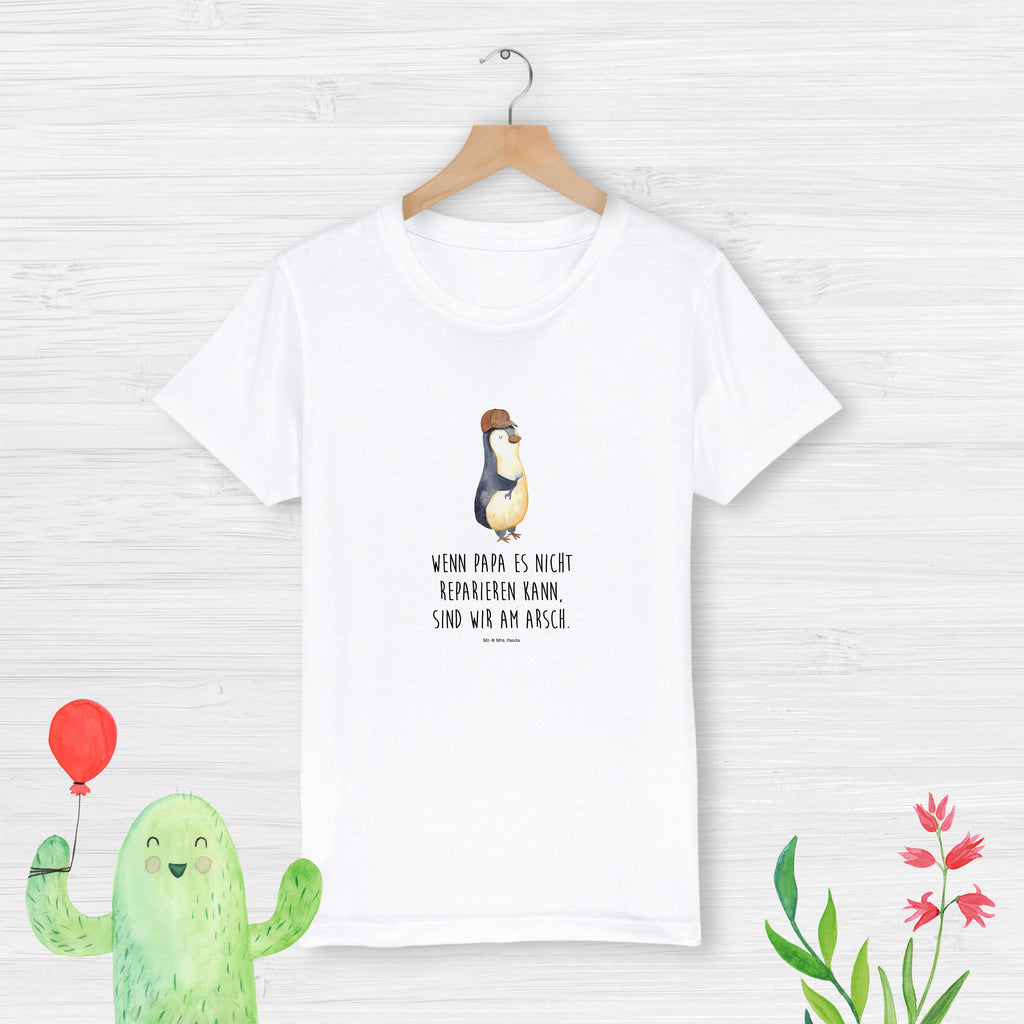 Organic Kinder T-Shirt Wenn Papa es nicht reparieren kann, sind wir am Arsch Kinder T-Shirt, Kinder T-Shirt Mädchen, Kinder T-Shirt Jungen, Familie, Vatertag, Muttertag, Bruder, Schwester, Mama, Papa, Oma, Opa, Vater, Geschenk Papa, Bester Papa der Welt