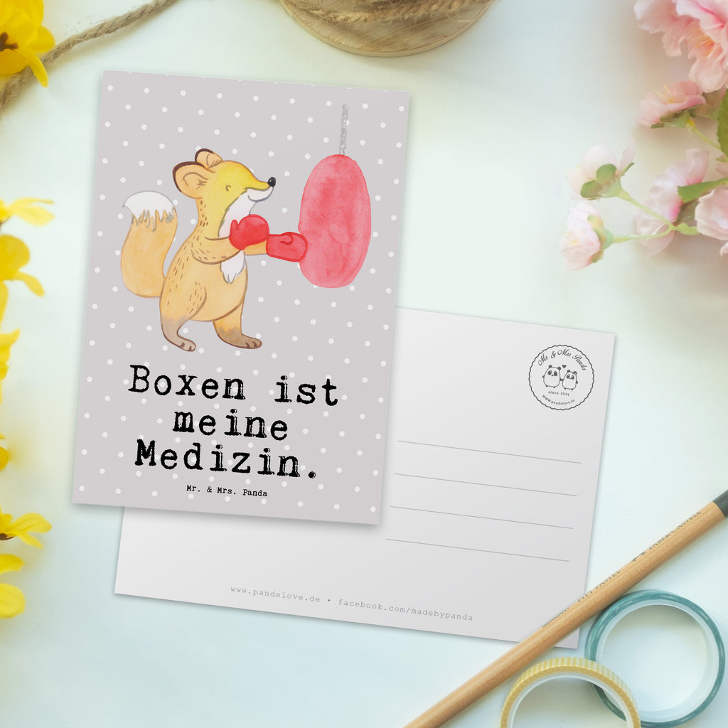 Postkarte Fuchs Boxen Medizin Postkarte, Karte, Geschenkkarte, Grußkarte, Einladung, Ansichtskarte, Geburtstagskarte, Einladungskarte, Dankeskarte, Ansichtskarten, Einladung Geburtstag, Einladungskarten Geburtstag, Geschenk, Sport, Sportart, Hobby, Schenken, Danke, Dankeschön, Auszeichnung, Gewinn, Sportler, Boxen, Boxkampf, Boxtraining