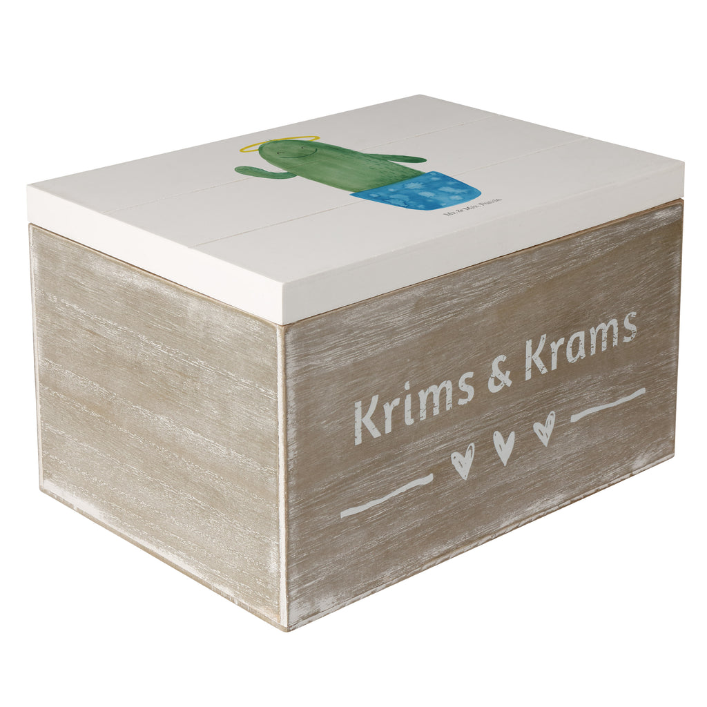 Holzkiste Kaktus Heilig Holzkiste, Kiste, Schatzkiste, Truhe, Schatulle, XXL, Erinnerungsbox, Erinnerungskiste, Dekokiste, Aufbewahrungsbox, Geschenkbox, Geschenkdose, Kaktus, Kakteen, frech, lustig, Kind, Eltern, Familie, Bruder, Schwester, Schwestern, Freundin, Heiligenschein