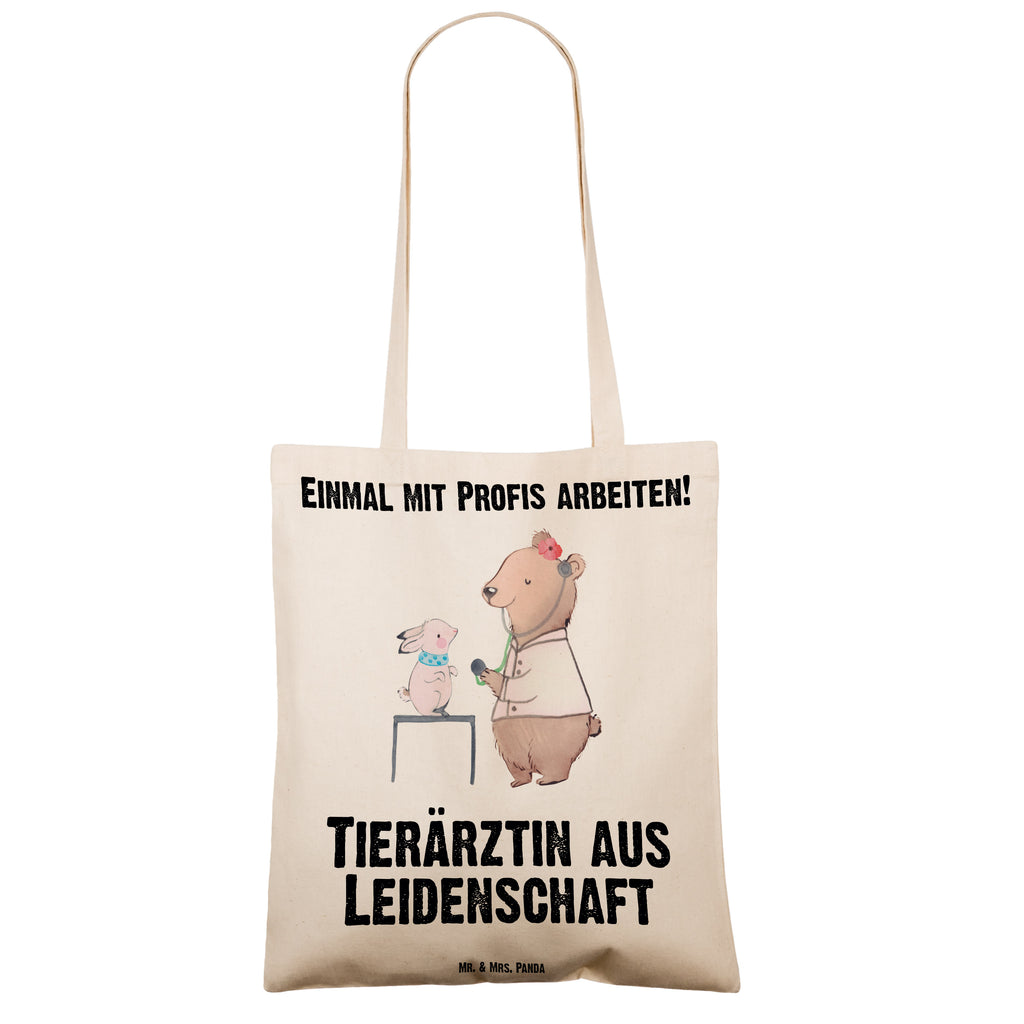 Tragetasche Tierärztin aus Leidenschaft Beuteltasche, Beutel, Einkaufstasche, Jutebeutel, Stoffbeutel, Tasche, Shopper, Umhängetasche, Strandtasche, Schultertasche, Stofftasche, Tragetasche, Badetasche, Jutetasche, Einkaufstüte, Laptoptasche, Beruf, Ausbildung, Jubiläum, Abschied, Rente, Kollege, Kollegin, Geschenk, Schenken, Arbeitskollege, Mitarbeiter, Firma, Danke, Dankeschön