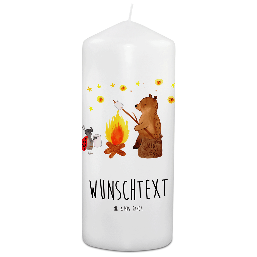 Personalisierte Kerze Bär & Marienkäfer Lagerfeuer Kerze, Taufkerze, Kommunionskerze, Geburtstagskerze, Geschenk Kerze, Taufgeschenk Kerze, Kerze mit Druck, Besondere Kerze, Geschenkidee Kerze, Kerze für Kommunion, Bär, Teddy, Teddybär, Lagerfeuer