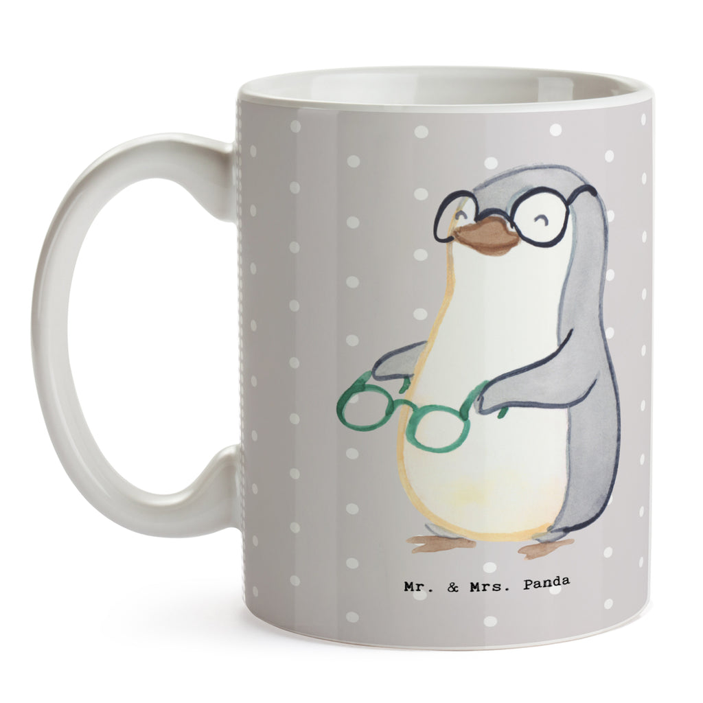 Tasse Augenoptiker mit Herz Tasse, Kaffeetasse, Teetasse, Becher, Kaffeebecher, Teebecher, Keramiktasse, Porzellantasse, Büro Tasse, Geschenk Tasse, Tasse Sprüche, Tasse Motive, Beruf, Ausbildung, Jubiläum, Abschied, Rente, Kollege, Kollegin, Geschenk, Schenken, Arbeitskollege, Mitarbeiter, Firma, Danke, Dankeschön, Augenoptiker, Optiker, Augenarzt, Optometrist, Brillenverkäufer, Brillengeschäft, Eröffnung