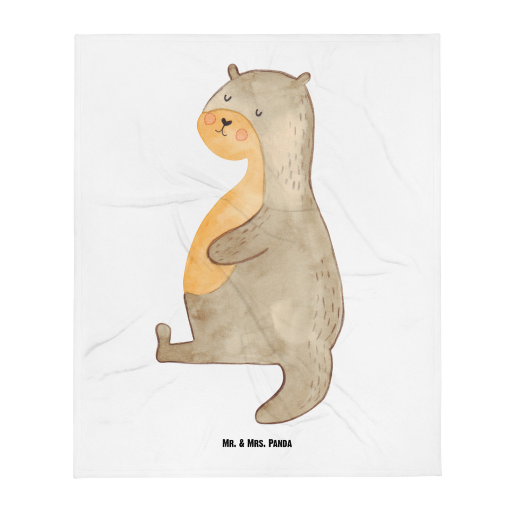 Babydecke Otter Bauch Babydecke, Babygeschenk, Geschenk Geburt, Babyecke Kuscheldecke, Krabbeldecke, Otter, Fischotter, Seeotter, Otter Seeotter See Otter