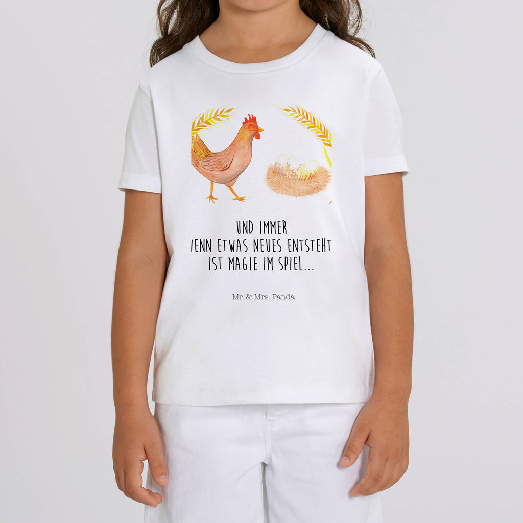 Organic Kinder T-Shirt Huhn Stolz Kinder T-Shirt, Kinder T-Shirt Mädchen, Kinder T-Shirt Jungen, Bauernhof, Hoftiere, Landwirt, Landwirtin, Hahn, Henne, Hühner, Eier, Hof, Landleben, Motivation, Geburt, Magie, Spruch, Schwangerschaft