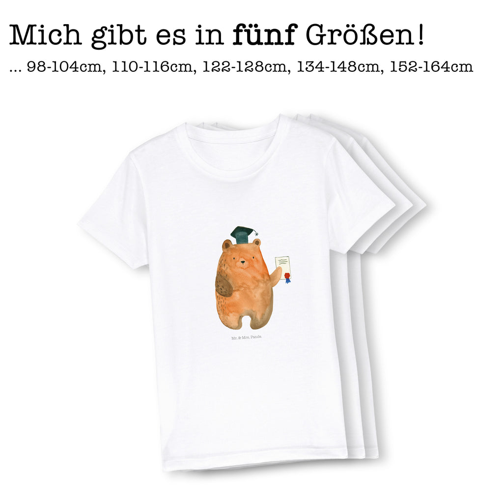 Organic Kinder T-Shirt Bär Prüfung Kinder T-Shirt, Kinder T-Shirt Mädchen, Kinder T-Shirt Jungen, Bär, Teddy, Teddybär, Abitur, Prüfungen, Prüfung bestanden, Abschluss, Zeugnis, Abschlusszeugnis