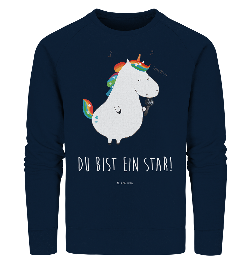 Organic Pullover Einhorn Sänger Pullover, Pullover Männer, Pullover Frauen, Sweatshirt, Sweatshirt Männer, Sweatshirt Frauen, Unisex, Einhorn, Einhörner, Einhorn Deko, Pegasus, Unicorn, Glitzer, Konfetti, Party, Geburtstag, Feier, Fest, Disco, Sängerin, Sänger, Freundin