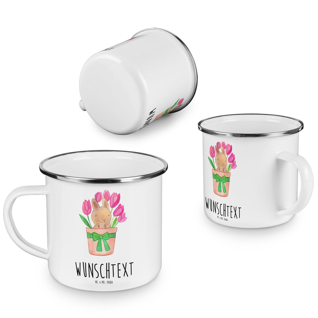 Personalisierte Emaille Tasse Hase Tulpen Emaille Tasse personalisiert, Emaille Tasse mit Namen, Campingtasse personalisiert, Namenstasse, Campingtasse bedrucken, Campinggeschirr personalsisert, tasse mit namen, personalisierte tassen, personalisierte tasse, tasse selbst gestalten, tasse bedrucken, tassen bedrucken, Ostern, Osterhase, Ostergeschenke, Osternest, Osterdeko, Geschenke zu Ostern, Ostern Geschenk, Ostergeschenke Kinder, Ostern Kinder, Hase, Ostergeschenk, Tulpen, Blumenstrauß, Alternative zu Blumen