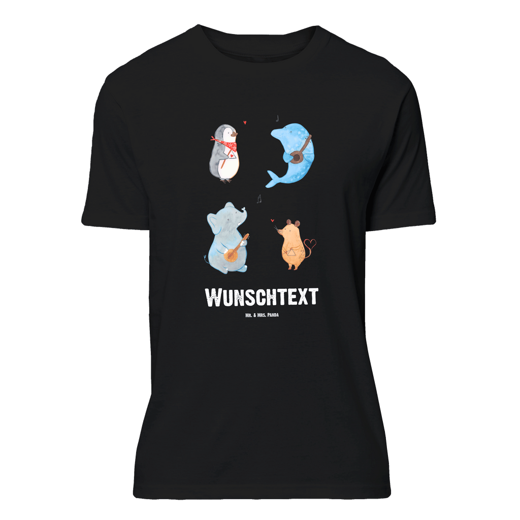 Personalisiertes T-Shirt Big Band T-Shirt Personalisiert, T-Shirt mit Namen, T-Shirt mit Aufruck, Männer, Frauen, Wunschtext, Bedrucken, Tiermotive, Gute Laune, lustige Sprüche, Tiere, Hund, Pinguin, Maus, Elefant, Delfin, Gitarre, Band, Triangel, Musikanten, Musik