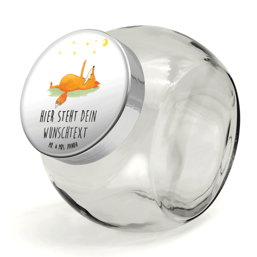 Personalisiertes Bonbonglas Fuchs Sterne Vorratsdose, Vorratsbehälter, Süßigkeitenglas, Süßigkeitendose, Kaffeedose, Müslidose, Teedose, Keksbehälter, Keksedose, Glasdose, Glasbälter, Vorratsglas, Küchenbehälter, Aufbewahrungsdose, Aufbewahungsglas, Gewürzdose, Küchenorganizer, Snackdose, Fuchs, Füchse, tröstende Worte, Spruch positiv, Spruch schön, Romantik, Always Look on the Bright Side of Life