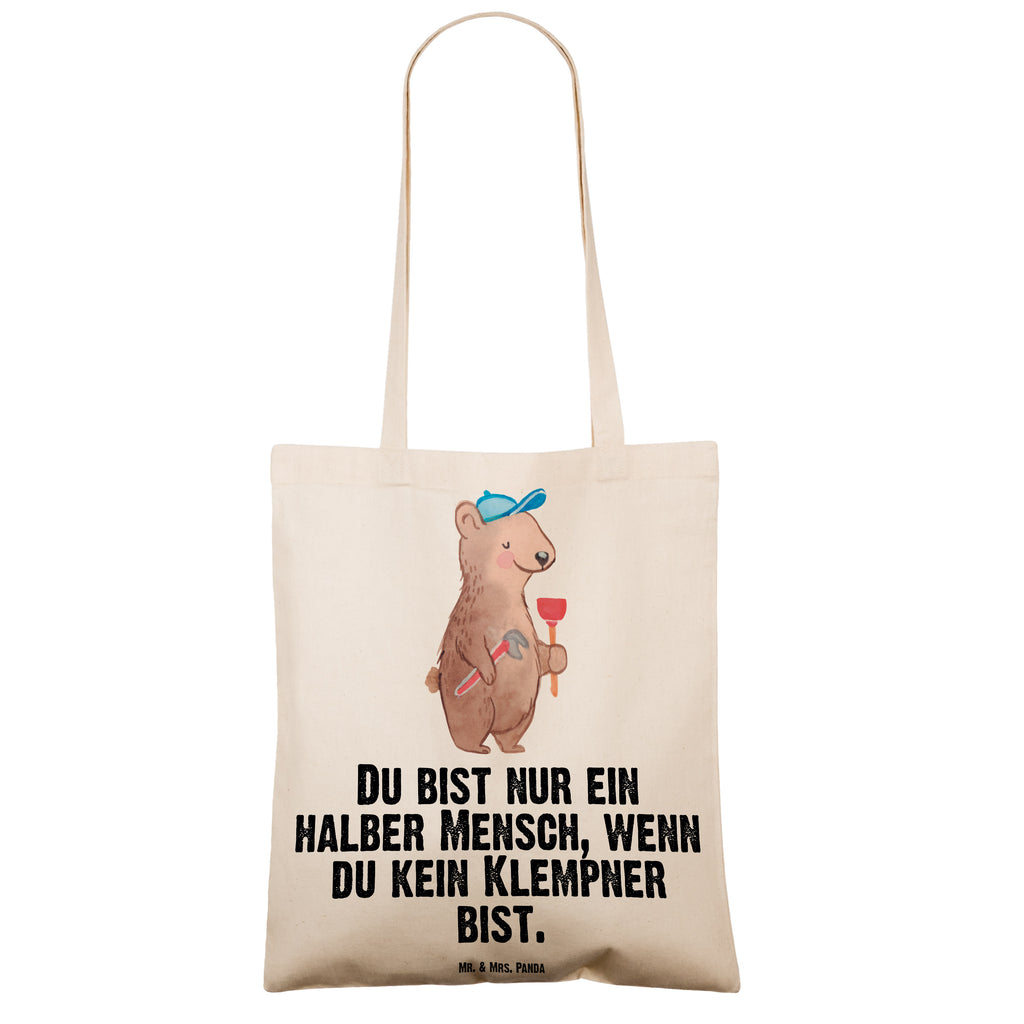 Tragetasche Klempner mit Herz Beuteltasche, Beutel, Einkaufstasche, Jutebeutel, Stoffbeutel, Tasche, Shopper, Umhängetasche, Strandtasche, Schultertasche, Stofftasche, Tragetasche, Badetasche, Jutetasche, Einkaufstüte, Laptoptasche, Beruf, Ausbildung, Jubiläum, Abschied, Rente, Kollege, Kollegin, Geschenk, Schenken, Arbeitskollege, Mitarbeiter, Firma, Danke, Dankeschön, Klempner, Handwerker, Installateur, Meister, Gesellenprüfung, Fachbetrieb, Bauklempner, Sanitärinstallationen