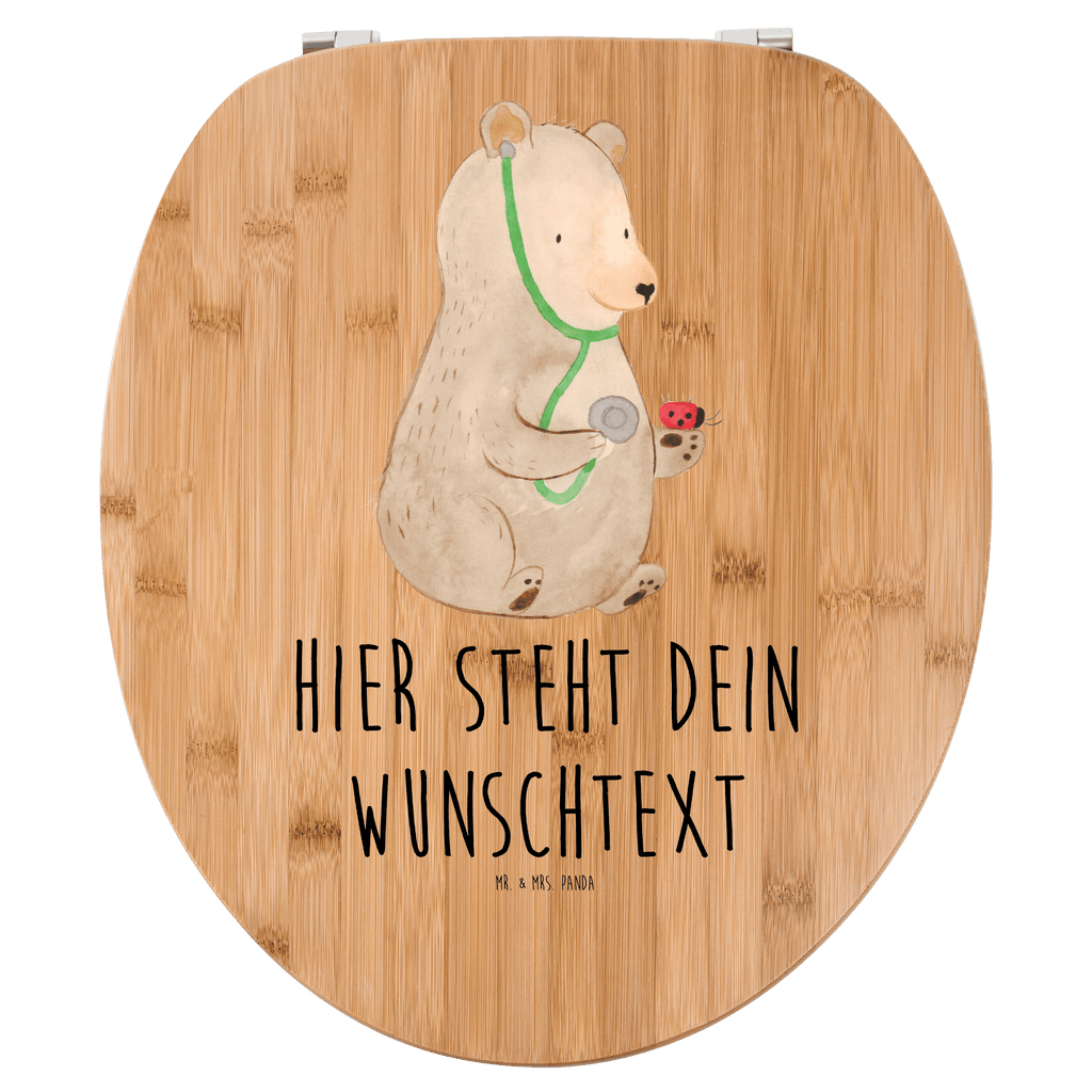 Personalisierter WC Sitz Motiv Bär Arzt Personalisierte Klobrille, Personalisierter Klodeckel, Personalisierter Toilettendeckel, Personalisierter WC-Sitz, Toilettendeckel mit Namen, WC Sitz mit Namen, Bär, Teddy, Teddybär, Arzt, Ärztin, Doktor, Professor, Doktorin, Professorin