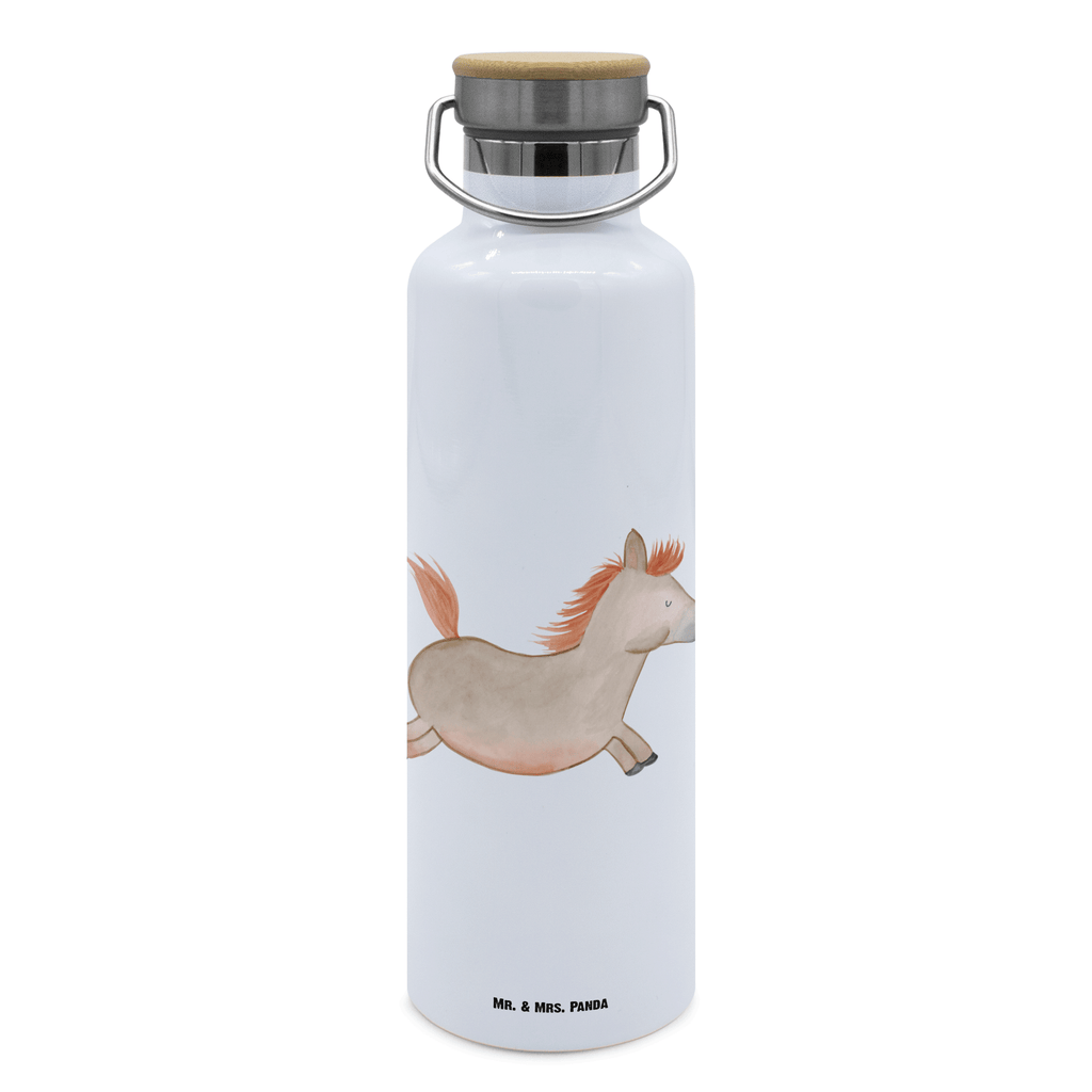 Trinkflasche Pferd Springen Thermosflasche, Isolierflasche, Edelstahl, Trinkflasche, isoliert, Wamrhaltefunktion, Sportflasche, Flasche zum Sport, Sportlerflasche, Bauernhof, Hoftiere, Landwirt, Landwirtin, Pferd, Pony, Pferde, Stall, Pferdestall, ausreiten, reiten, Pferdebesitzer