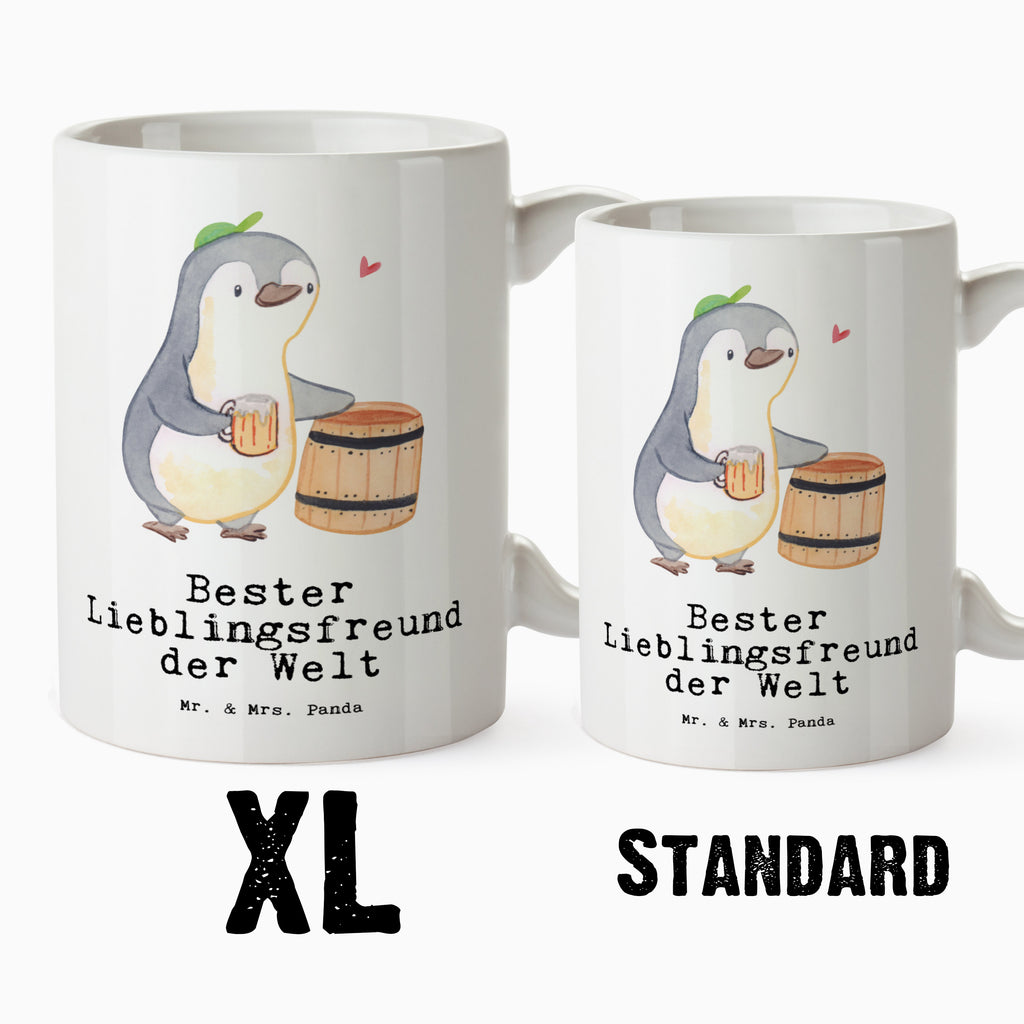 XL Tasse Pinguin Bester Lieblingsfreund der Welt XL Tasse, Große Tasse, Grosse Kaffeetasse, XL Becher, XL Teetasse, spülmaschinenfest, Jumbo Tasse, Groß, für, Dankeschön, Geschenk, Schenken, Geburtstag, Geburtstagsgeschenk, Geschenkidee, Danke, Bedanken, Mitbringsel, Freude machen, Geschenktipp, Lieblingsfreund, Freund, Partner, Lieblingsmensch, Lieblings Mensch, Liebling, Bae, bester Freund, Liebe, Herz, Love