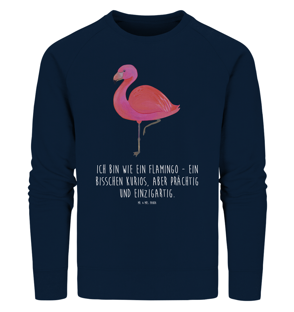 Organic Pullover Flamingo classic Pullover, Pullover Männer, Pullover Frauen, Sweatshirt, Sweatshirt Männer, Sweatshirt Frauen, Unisex, Flamingo, Einzigartig, Selbstliebe, Stolz, ich, für mich, Spruch, Freundin, Freundinnen, Außenseiter, Sohn, Tochter, Geschwister