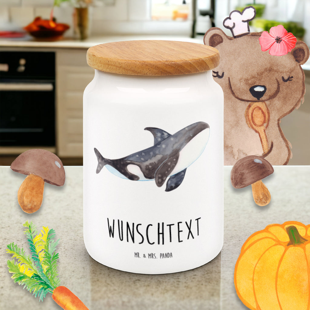 Personalisierte Vorratsdose Orca Personalisierte Vorratsdose, Personalisierte Keksdose, Personalisierte Keramikdose, Personalisierte Leckerlidose, Personalisierte Dose, Personalisierter Vorratsbehälter, Personalisierte Aufbewahrungsdose, Meerestiere, Meer, Urlaub, Orca, Orcas, Killerwal, Wal, Möglichkeiten, Büro, Arbeit, Motivation, Selbstliebe, Neustart, Startup