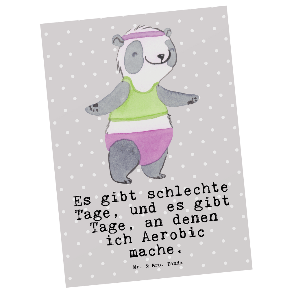 Postkarte Panda Aerobic Tage Postkarte, Karte, Geschenkkarte, Grußkarte, Einladung, Ansichtskarte, Geburtstagskarte, Einladungskarte, Dankeskarte, Ansichtskarten, Einladung Geburtstag, Einladungskarten Geburtstag, Geschenk, Sport, Sportart, Hobby, Schenken, Danke, Dankeschön, Auszeichnung, Gewinn, Sportler, Aerobic, Aerobic Fitness, Fitnessstudio