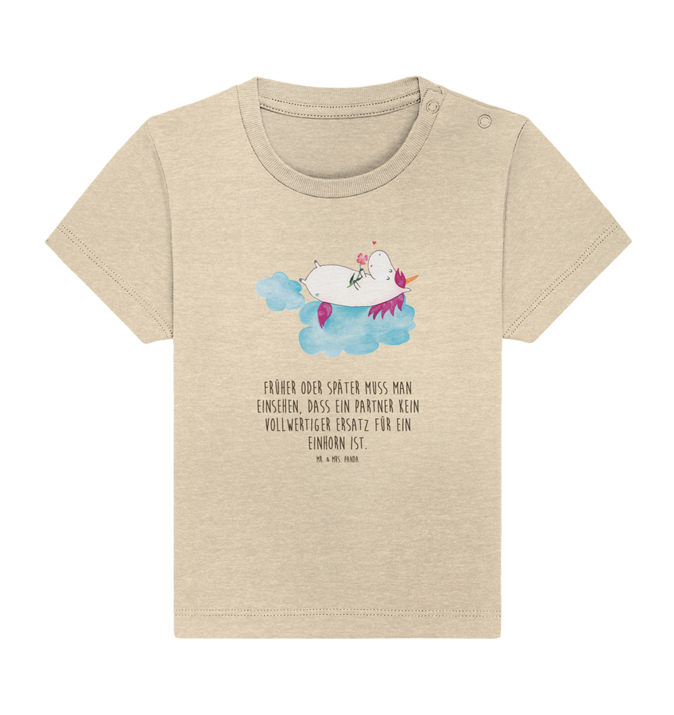Organic Baby Shirt Einhorn Verliebt Baby T-Shirt, Jungen Baby T-Shirt, Mädchen Baby T-Shirt, Shirt, Einhorn, Einhörner, Einhorn Deko, Pegasus, Unicorn, verliebt, Liebe, Liebesbeweis, Freundin, Wolke