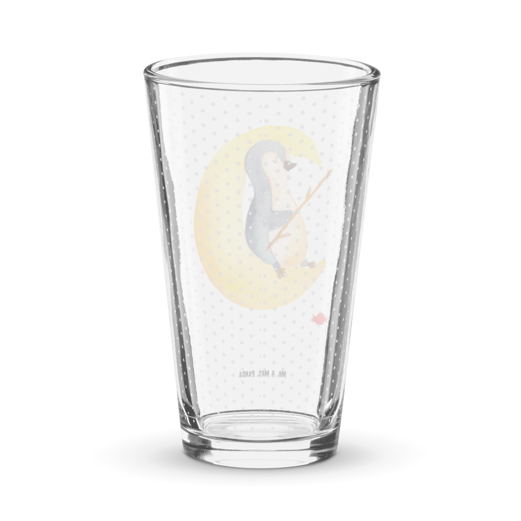 Premium Trinkglas Pinguin Mond Trinkglas, Glas, Pint Glas, Bierglas, Cocktail Glas, Wasserglas, Pinguin, Pinguine, Spruch, schlafen, Nachtruhe, Einschlafen, Schlafzimmer, Schlafstörungen, Gästezimmer