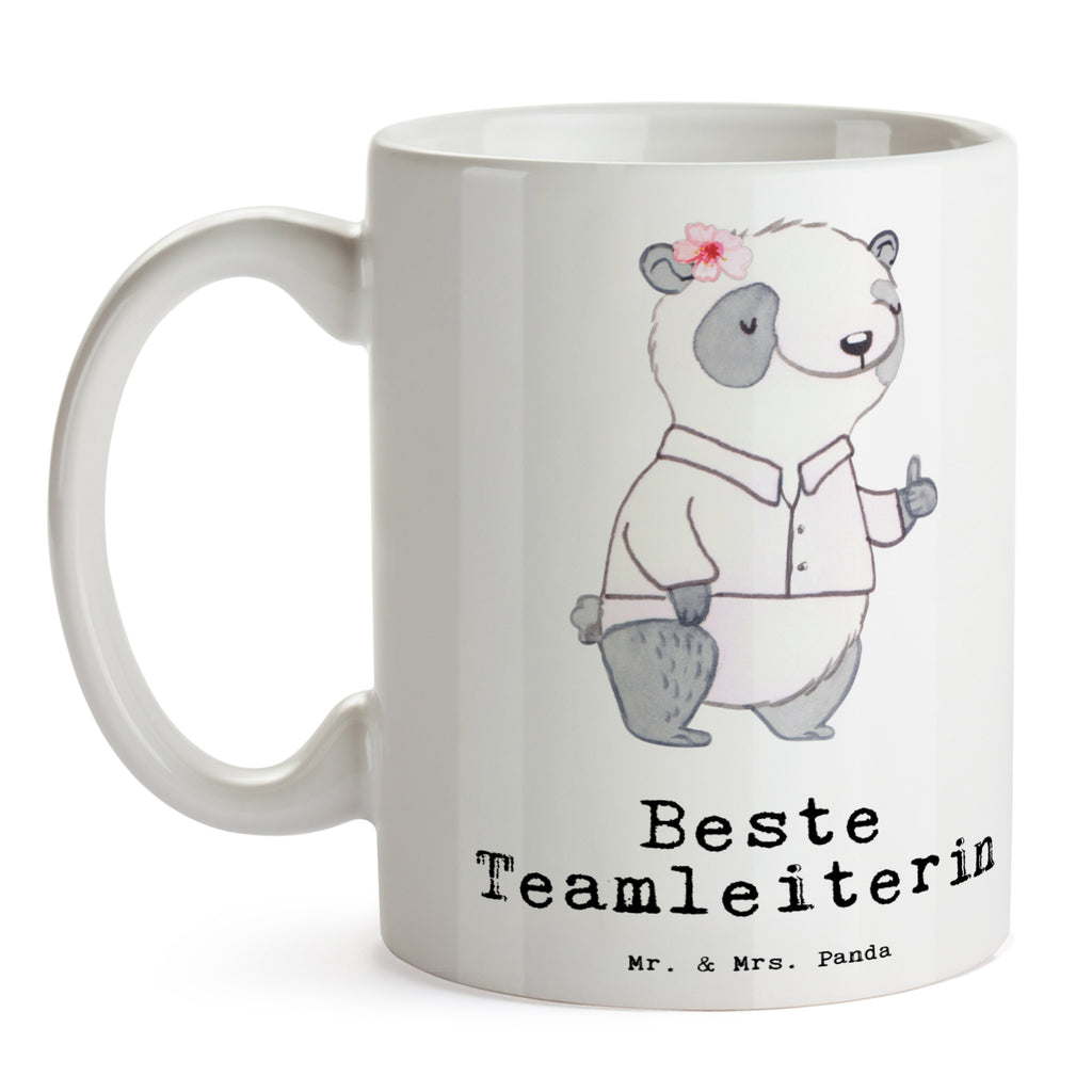 Tasse Panda Beste Teamleiterin Tasse, Kaffeetasse, Teetasse, Becher, Kaffeebecher, Teebecher, Keramiktasse, Porzellantasse, Büro Tasse, Geschenk Tasse, Tasse Sprüche, Tasse Motive, Kaffeetassen, Tasse bedrucken, Designer Tasse, Cappuccino Tassen, Schöne Teetassen, für, Dankeschön, Geschenk, Schenken, Geburtstag, Geburtstagsgeschenk, Geschenkidee, Danke, Bedanken, Mitbringsel, Freude machen, Geschenktipp, Teamleiterin, Seminarleiterin, Gruppenleiterin, Leiterin, Kollegin, Chefin, Vorgesetzte, Abschied, Abschiedsgeschenk, Ruhestand