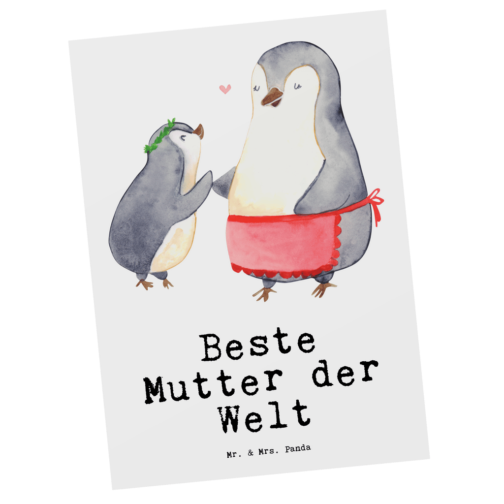 Postkarte Pinguin Beste Mutter der Welt Postkarte, Karte, Geschenkkarte, Grußkarte, Einladung, Ansichtskarte, Geburtstagskarte, Einladungskarte, Dankeskarte, Ansichtskarten, Einladung Geburtstag, Einladungskarten Geburtstag, für, Dankeschön, Geschenk, Schenken, Geburtstag, Geburtstagsgeschenk, Geschenkidee, Danke, Bedanken, Mitbringsel, Freude machen, Geschenktipp, Mama, Mami, Mutter, Muttertag, Mutti, Ma, Tochter, Sohn, Beste Mama, Beste, Supermama