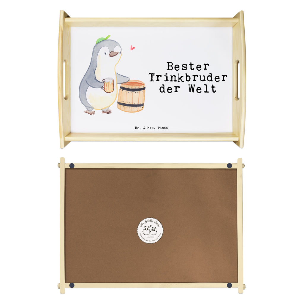 Serviertablett Pinguin Bester Trinkbruder der Welt Serviertablett, Tablett, Holztablett, Küchentablett, Dekotablett, Frühstückstablett, für, Dankeschön, Geschenk, Schenken, Geburtstag, Geburtstagsgeschenk, Geschenkidee, Danke, Bedanken, Mitbringsel, Freude machen, Geschenktipp, Trinkbruder, Trinkkumpel, Kumpel, Saufkumpane, Kumpane, Trinken, Party, Kleinigkeit