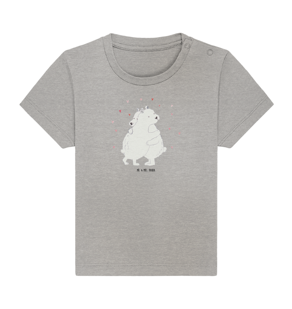 Organic Baby Shirt Eisbär Umarmen Baby T-Shirt, Jungen Baby T-Shirt, Mädchen Baby T-Shirt, Shirt, Tiermotive, Gute Laune, lustige Sprüche, Tiere