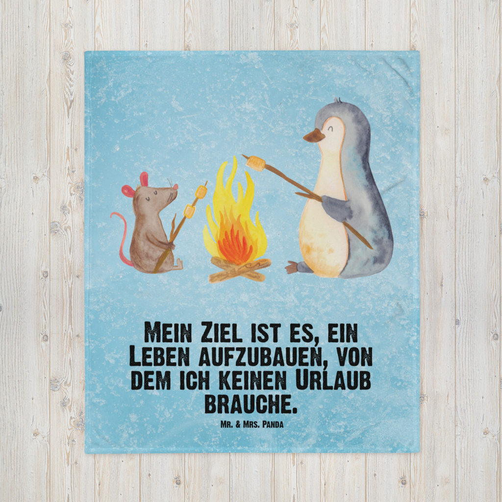 Babydecke Pinguin Lagerfeuer Babydecke, Babygeschenk, Geschenk Geburt, Babyecke Kuscheldecke, Krabbeldecke, Pinguin, Maus, Pinguine, Lagerfeuer, Leben, Arbeit, Job, Motivation, Büro, Büroalltag, Lebensspruch, Lebensmotivation, Neustart, Liebe, grillen, Feuer, Marshmallows