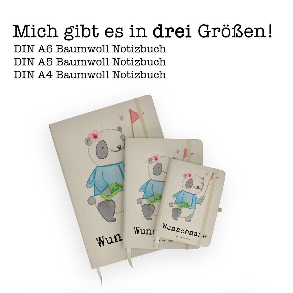 DIN A4 Personalisiertes Notizbuch Reiseleiterin mit Herz Personalisiertes Notizbuch, Notizbuch mit Namen, Notizbuch bedrucken, Personalisierung, Namensbuch, Namen, Beruf, Ausbildung, Jubiläum, Abschied, Rente, Kollege, Kollegin, Geschenk, Schenken, Arbeitskollege, Mitarbeiter, Firma, Danke, Dankeschön