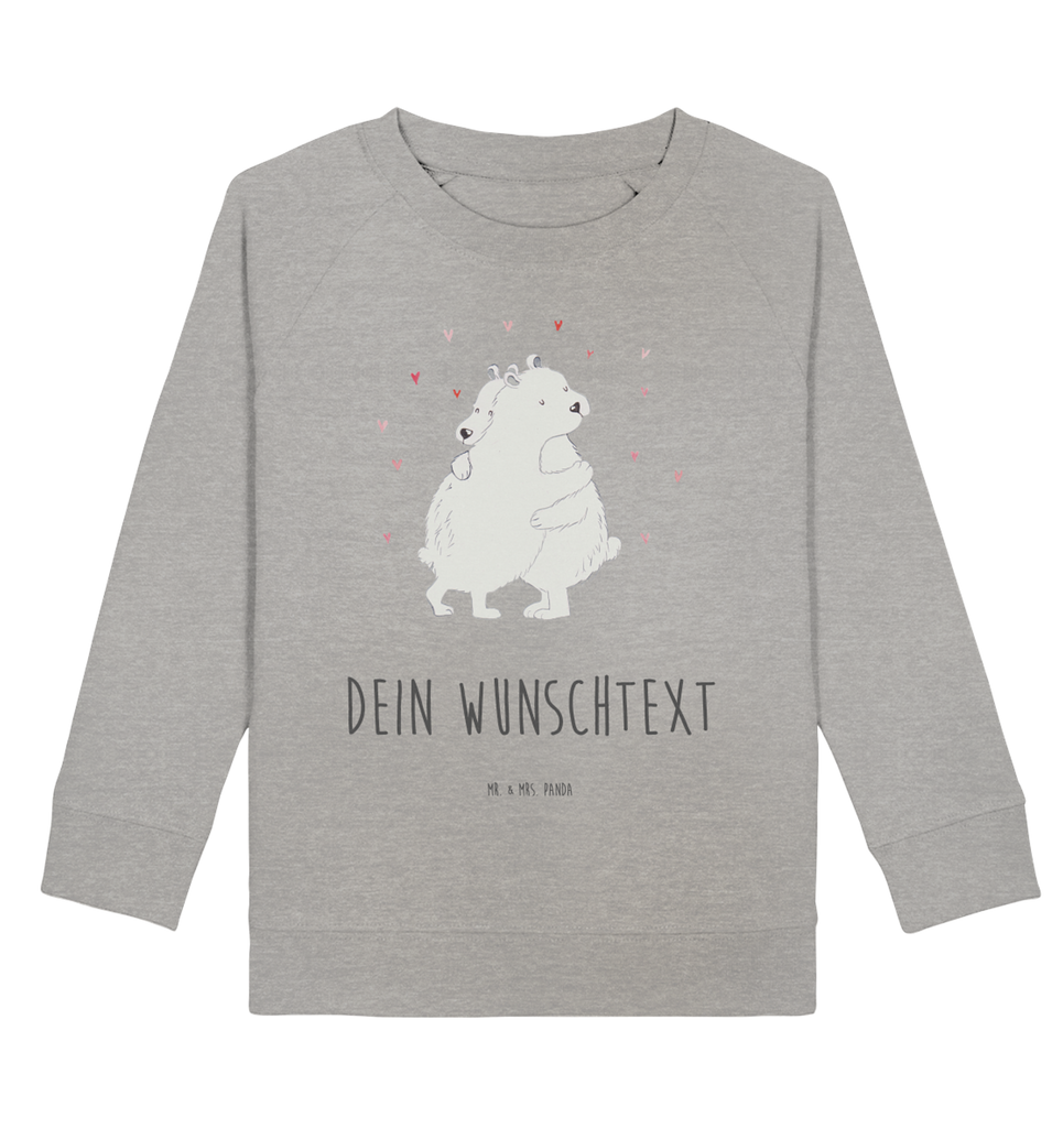 Personalisierter Kinder Pullover Eisbär Umarmen Personalisierter Kinder Pullover, Personalisiertes Kinder Sweatshirt, Jungen, Mädchen, Tiermotive, Gute Laune, lustige Sprüche, Tiere