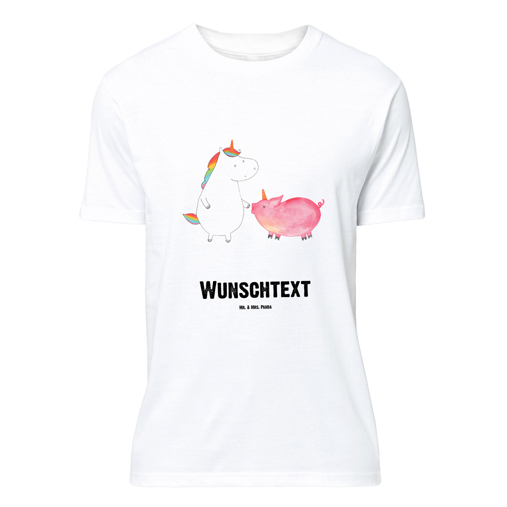 Personalisiertes T-Shirt Einhorn + Schweinhorn T-Shirt Personalisiert, T-Shirt mit Namen, T-Shirt mit Aufruck, Männer, Frauen, Wunschtext, Bedrucken, Einhorn, Einhörner, Einhorn Deko, Pegasus, Unicorn, Freundschaft, Schweinhorn, Schwein, Freundin, Schweinchen