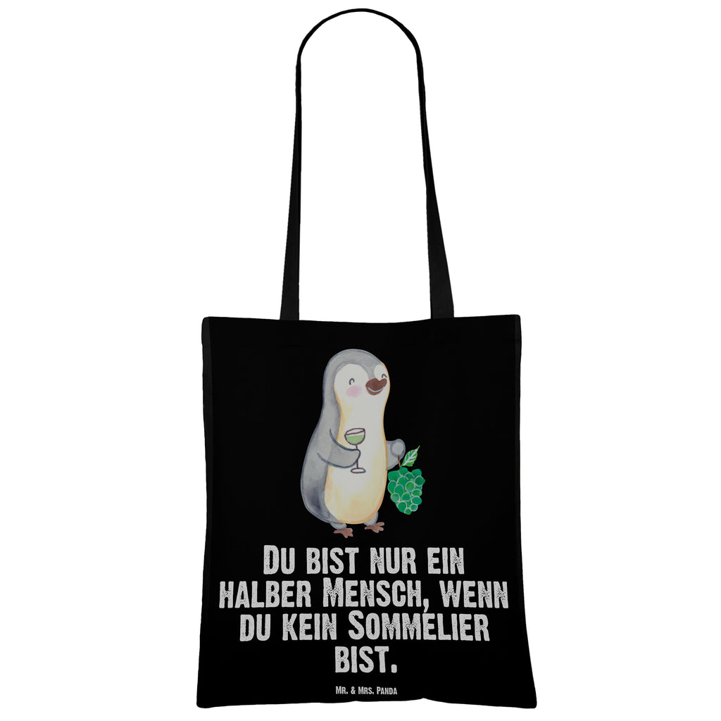 Tragetasche Sommelier mit Herz Beuteltasche, Beutel, Einkaufstasche, Jutebeutel, Stoffbeutel, Tasche, Shopper, Umhängetasche, Strandtasche, Schultertasche, Stofftasche, Tragetasche, Badetasche, Jutetasche, Einkaufstüte, Laptoptasche, Beruf, Ausbildung, Jubiläum, Abschied, Rente, Kollege, Kollegin, Geschenk, Schenken, Arbeitskollege, Mitarbeiter, Firma, Danke, Dankeschön