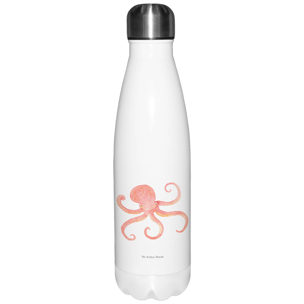 Thermosflasche Tintenfisch Isolierflasche, Thermoflasche, Trinkflasche, Thermos, Edelstahl, Tiermotive, Gute Laune, lustige Sprüche, Tiere, Meer, Meerestier, Krake, Tintenfisch, Arme, Wasser, Ozean