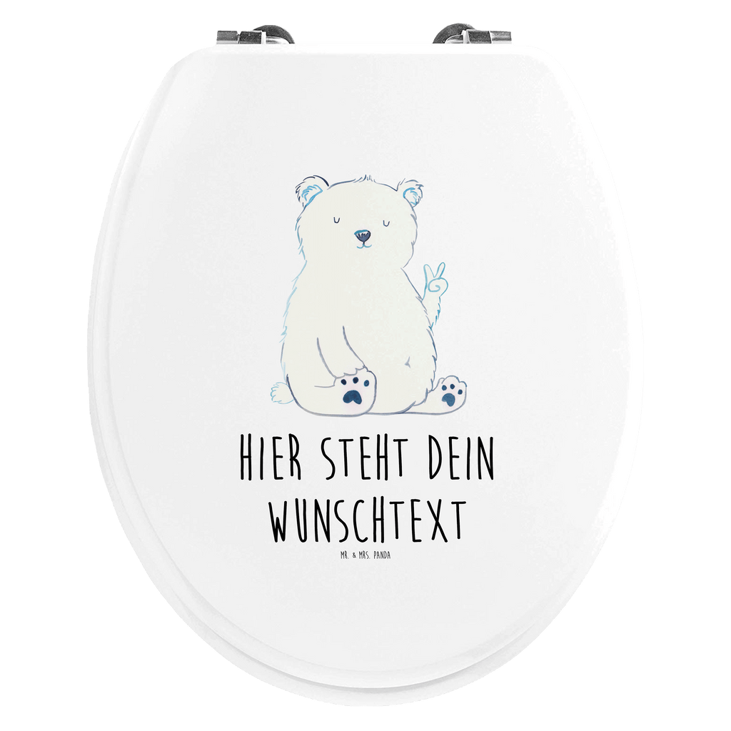 Personalisierter WC Sitz Motiv Eisbär Faul Personalisierte Klobrille, Personalisierter Klodeckel, Personalisierter Toilettendeckel, Personalisierter WC-Sitz, Toilettendeckel mit Namen, WC Sitz mit Namen, Bär, Teddy, Teddybär, Eisbär, Nordpol, Faul, Entspannen, Relaxen, Büro, Arbeit, Bürojob, Arbeitsplatz, Homeoffice